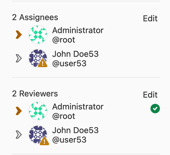 Attention request toggle
